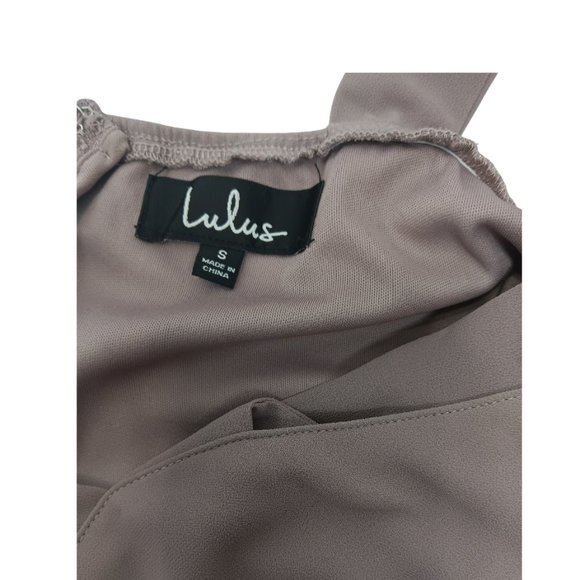 Lulus Air Of Romance Taupe Maxi Dress Size s - Picture 4 of 4